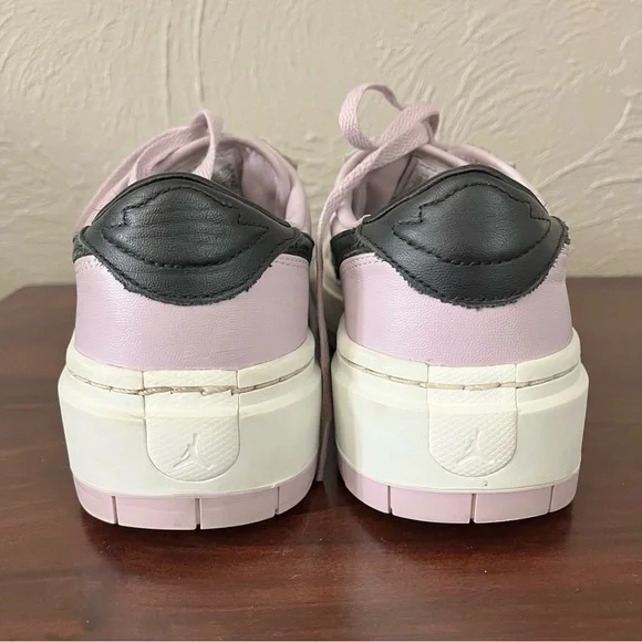 Nike Jordan 1 Elevate Low Shoes Womens 9.5 Purple Black Leather Platform Sneaker - Picture 4 of 7